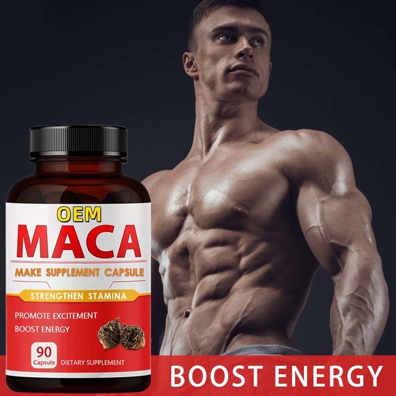 OEM Private Label Афродизиак Чёрная Мака Корень Добавка Органическая Мака Капсулы Для Мужчин