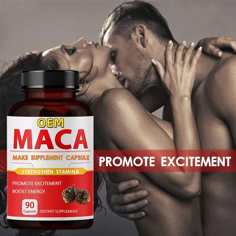 OEM Private Label Афродизиак Чёрная Мака Корень Добавка Органическая Мака Капсулы Для Мужчин