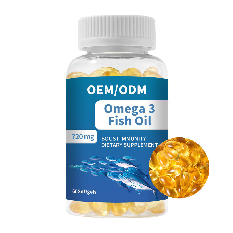 Витамин E DHA EPA капсул омеги 3 Softgels рыбьего жира для здоровья мозга сердца совместного