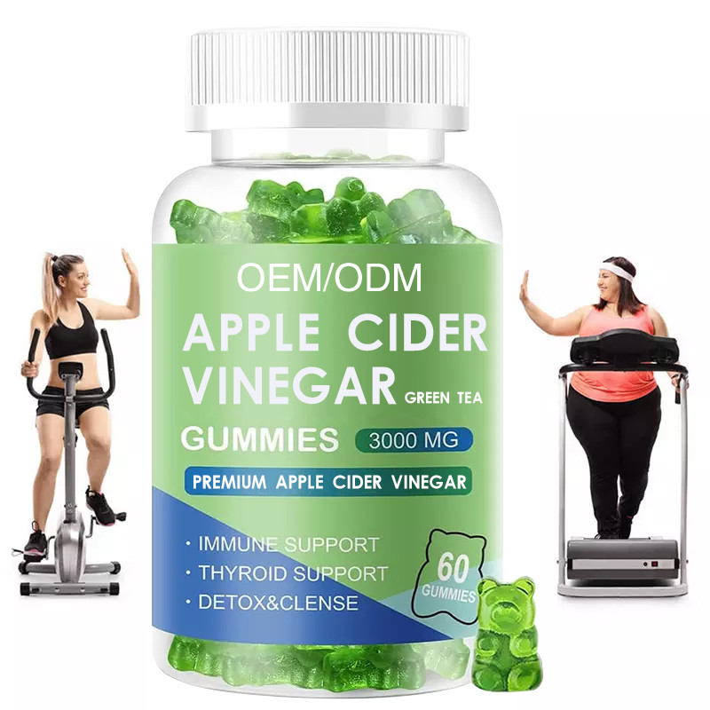 OEM Apple Cider Gummies Vegan Organic Keto Bhb Тонкая потеря веса Конфета яблочного уксуса для похудения