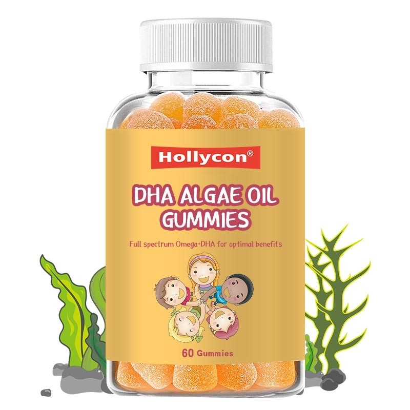 ВОДОРОСЛИ питания DHA смазывают таблетки масла печени трески Gummies EPA DHA камедеобразные для детей взрослых