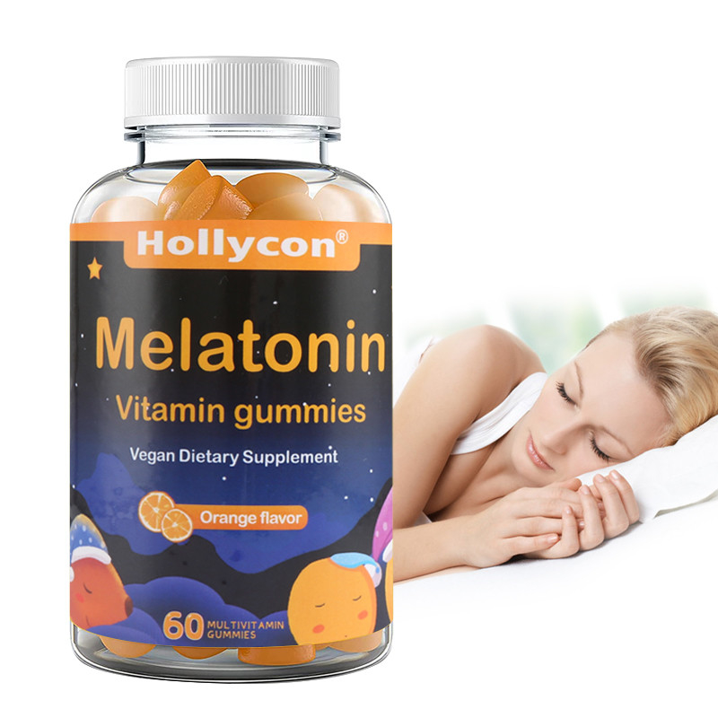 COA дополняет сон поддержки OEM ослабляет оранжевый витамин Gummies Melatonin вкуса
