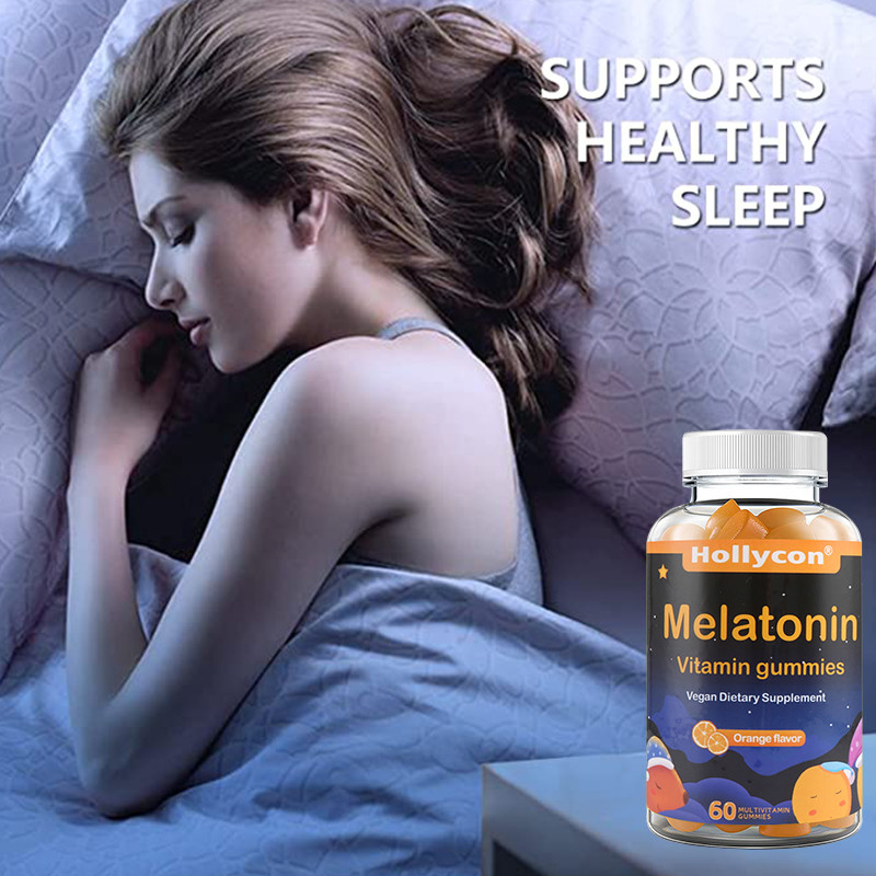 COA дополняет сон поддержки OEM ослабляет оранжевый витамин Gummies Melatonin вкуса