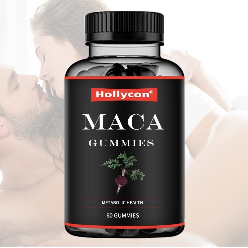 Баланс энергии поддержки черноты Gummies корня ODM Maca красный желтый гормональный улучшает фокус настроения