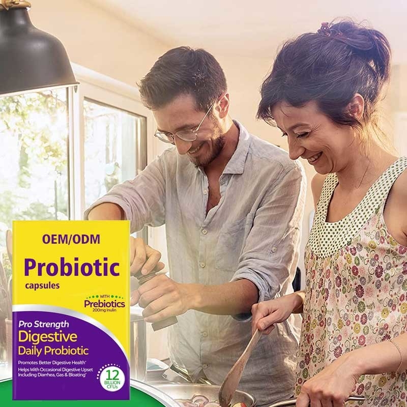 Дополнения резца Probiotics жирные для женщин людей 60 капсул клейковины GMO не свободной