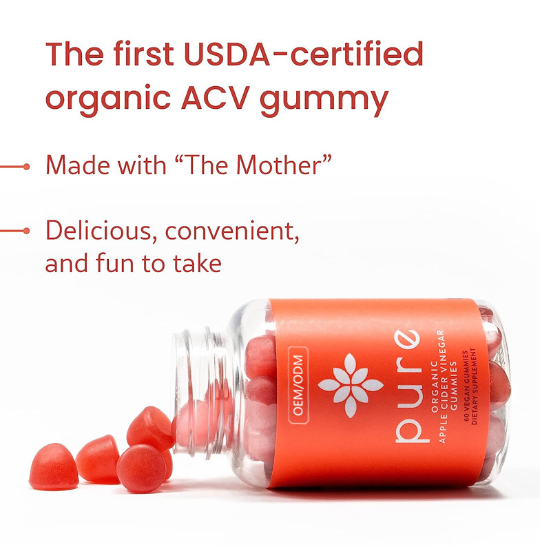 ACV Gummies Ct поддержки 60 вытрезвителя Vegan Gummies уксуса яблочного сидра УПРАВЛЕНИЯ ПО САНИТАРНОМУ НАДЗОРУ ЗА КАЧЕСТВОМ ПИЩЕВЫХ ПРОДУКТОВ И МЕДИКАМЕНТОВ сырцовый