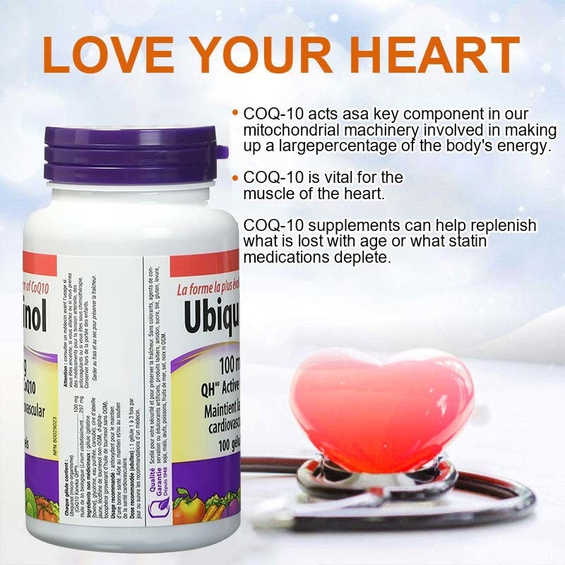 Капсулы кофермента Q10 Softgel c Ubiquinol здоровья поддержки дополнения здравоохранения OEM сердечнососудистые для здорового сердца Q10