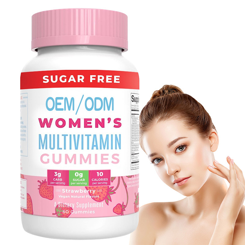 Витамины Multivitamin ежедневных женщин иммунной поддержки с органической кожей волос ингредиентов и пригвоздить камедеобразный