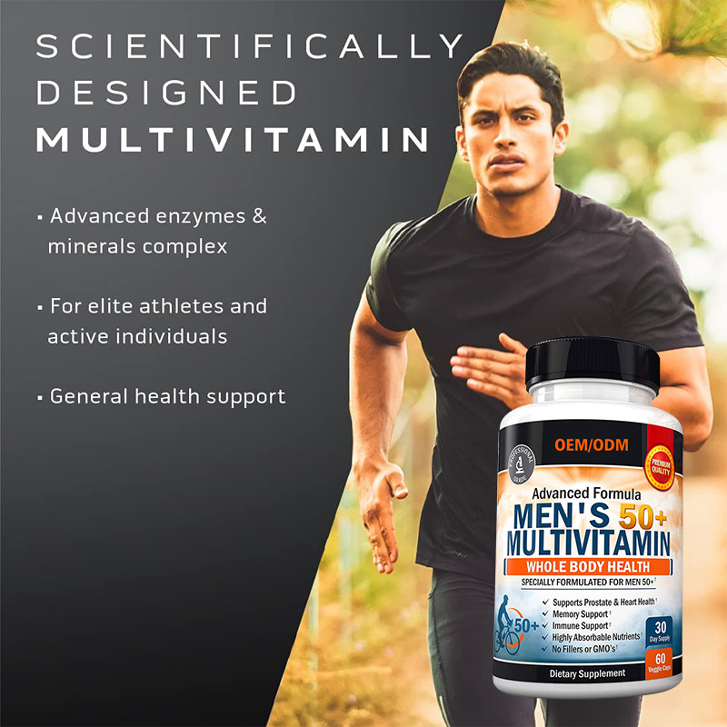 Multivitamin изготовленных на заказ людей вкуса для капсул Multivitamin магния кальция цинка представления фокуса энергии
