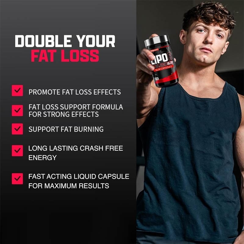 Липо-6 Black Ultra Concentrate Slim Capsules Thermogenic Energizing Fat Burner Дополнение для сжигания жира