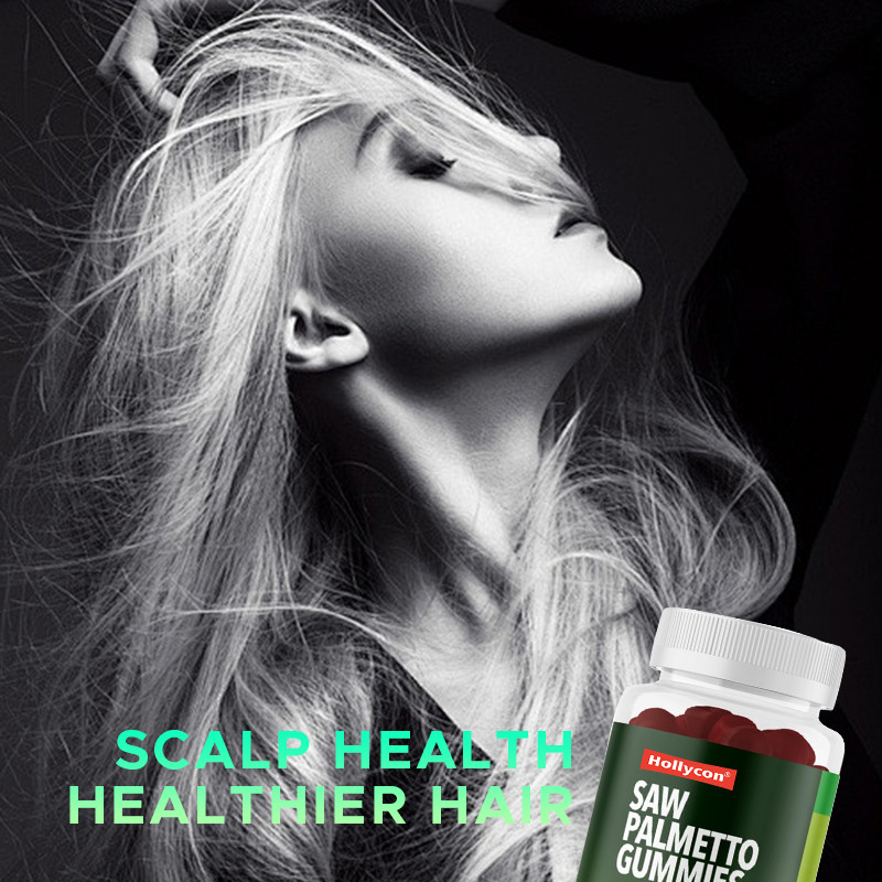 Saw Palmetto Gummies For Scalp Health 75 мг экстракта пальмета для поддержки волос