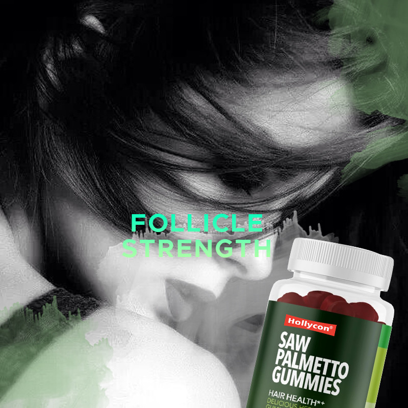Saw Palmetto Gummies For Scalp Health 75 мг экстракта пальмета для поддержки волос