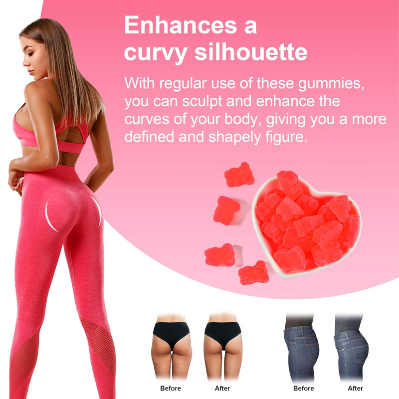 OEM Hip Butt Gummies для женщин Повышающие объем задницы
