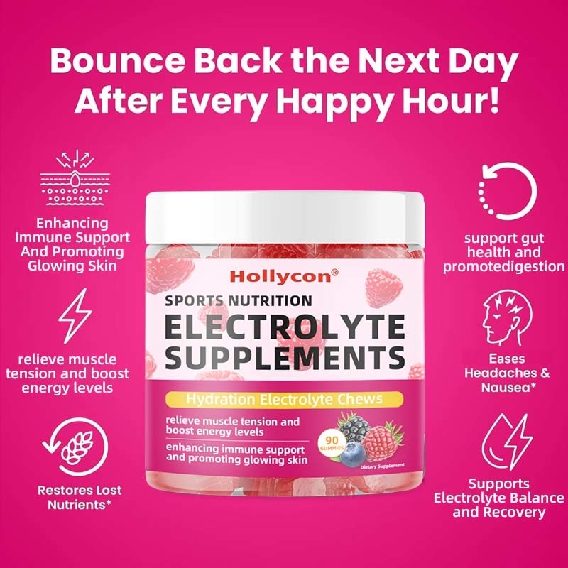 OEM Happy Hour Aid Gummies Дополнение до игры Партия Гидратация Электролиты Алкоголь DHM Молочный жестик После употребления Gummy