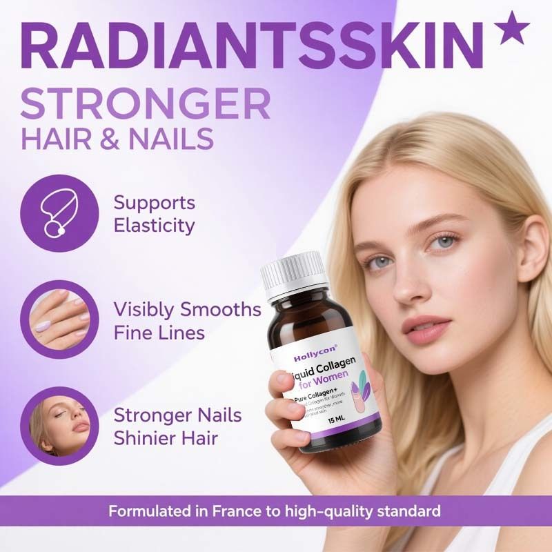 Чистый коллаген+ жидкий коллаген для женщин - 4000 мг морских пептидов для сияющей кожи, здоровья волос и ногтей - гиалуроновая кислота, витамин Е