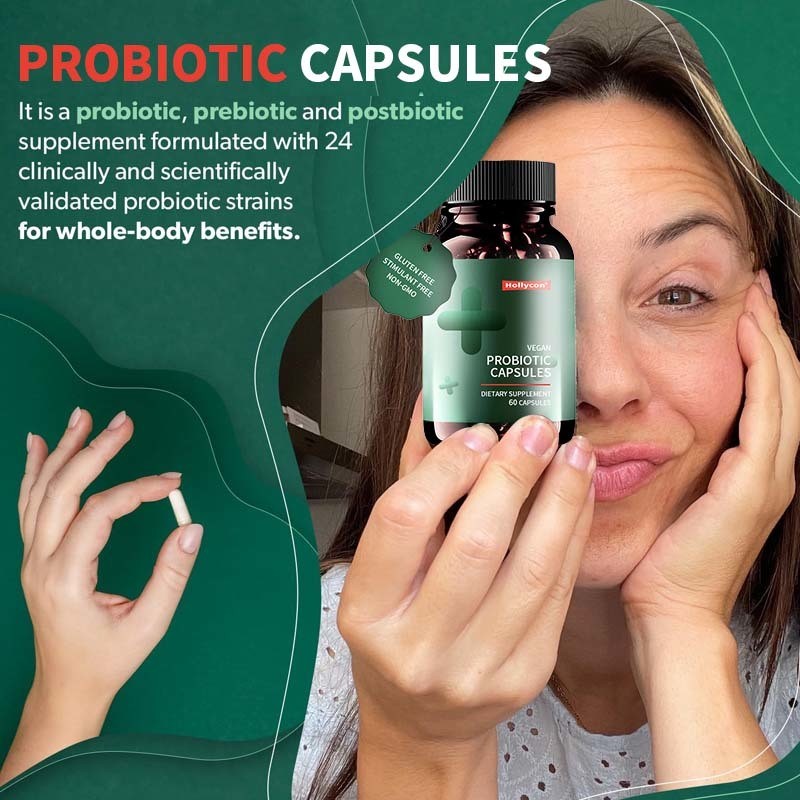 OEM Probiotics for Weight Management Digestive Health 3 in 1 Gut Health Probiotics Gut Health Multi Enzyme Probiotic Capsules