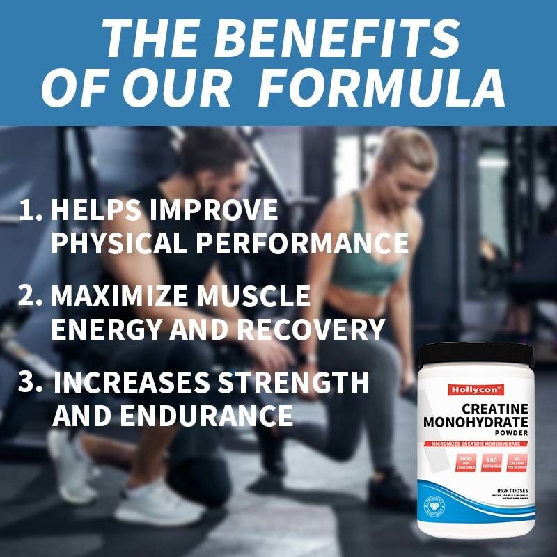 OEM Микронизированный моногидрат креатина, креатиновая добавка 5000 мг, бодибилдинг, спортивное питание, порошок моногидрата креатина