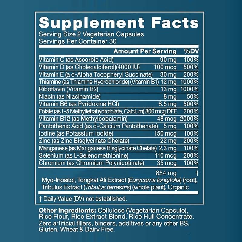 OEM для повышения мужской фертильности. Пренатальный комплекс для оптимального количества, подвижности и силы сперматозоидов. Ашваганда, магний и цинк. Добавки для фертильности.