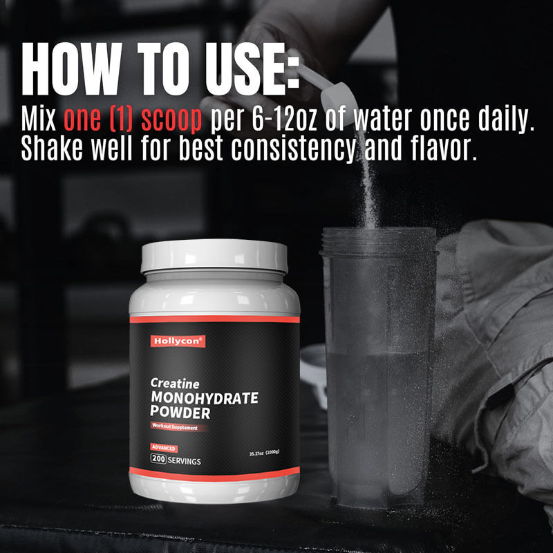 OEM Микронизированный предтренировочный посттренировочный препарат для мужчин и женщин Энергетическая поддержка Легко смешивается Креатиновый моногидратный порошок