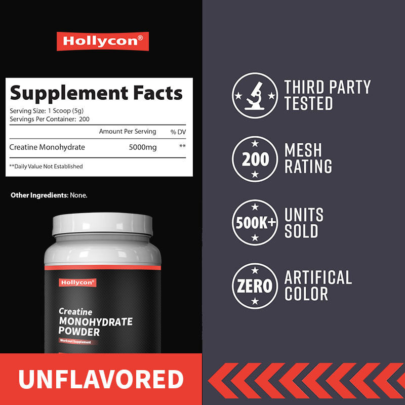 OEM Микронизированный предтренировочный посттренировочный препарат для мужчин и женщин Энергетическая поддержка Легко смешивается Креатиновый моногидратный порошок