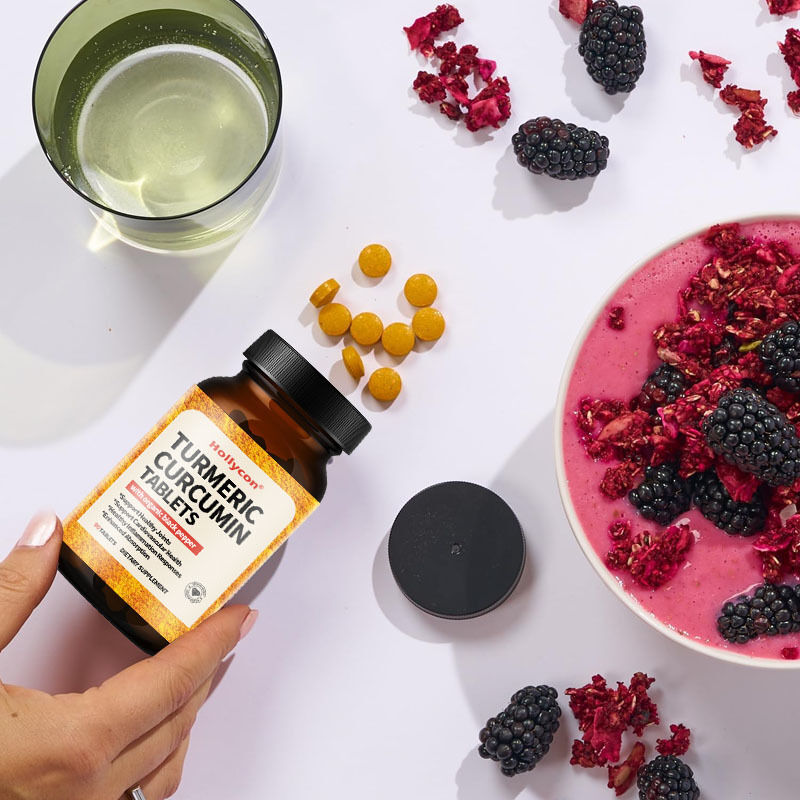 OEM органическая куркума Куркуминовая добавка 1350 мг Каждая естественная суставная поддержка Черный перец для абсорбции Куркуминовая куркума Таблетки