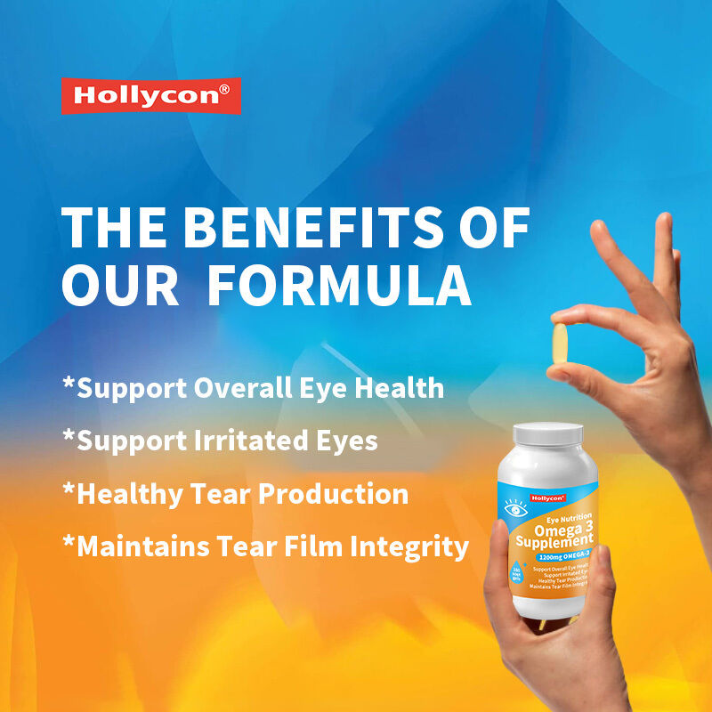 OEM 1200 мг Омега-3 добавки для питания глаз органические льняные триглицериды рыбий жир и витамин Е Омега-3 мягкий гель