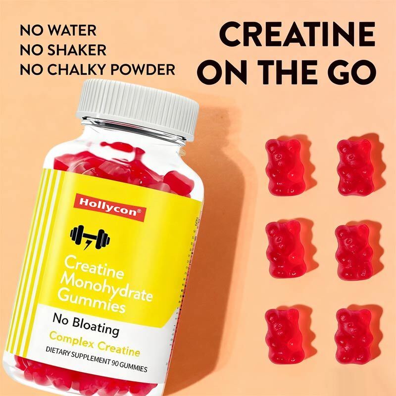 OEM Creatine Chews Muscle Growth Muscle Recovery Workout Recovery Anaerobic Endurance No Bloating Creatine Monohydrate Gummies