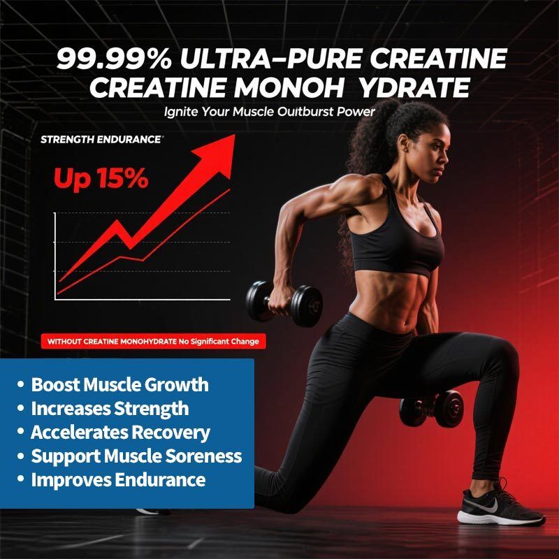 OEM More 15% Strength Energy & Muscle Support Pre-Workout Complex Creatine Creatine L-Taurine B12 Creatine Monohydrate Gummies