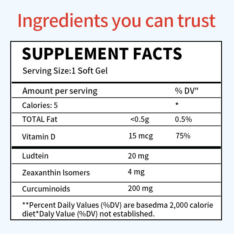 Клинически доказанная добавка OEM для сухих глаз, увлажняющая глаза изнутри для длительного облегчения, снимает сухость, добавка для ухода за глазами