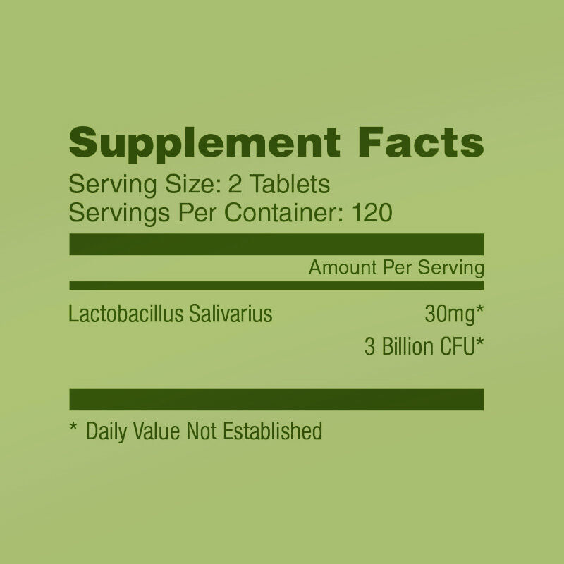 ODM Private Label Probiotic Tablets Supports Dental Digestive and Gut Health Fresh Breath Supplement