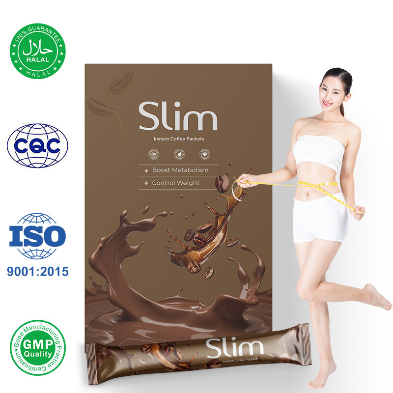 Private Label Boost Metabolism Garcinia Cambogia Arabica Coffee Slimming Supplement Diet Support Slim Instant Coffee Packets