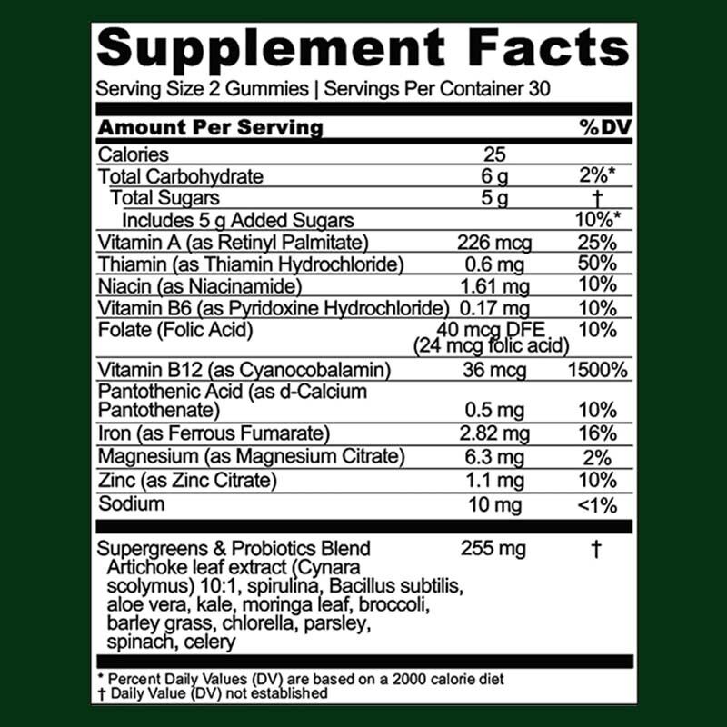 60Pcs Dual Nutrient Formula Probiotic Gummies for Digestive Wellness in Handy Chewable Form