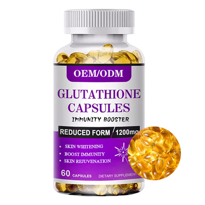 Естественные первоначальные планшеты Softgels глутатиона для mg 1200 красоты