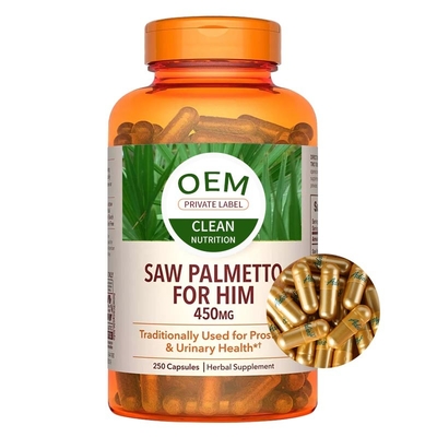 Повышение Palmetto пилы мужское дополняет капсулы простаты 250