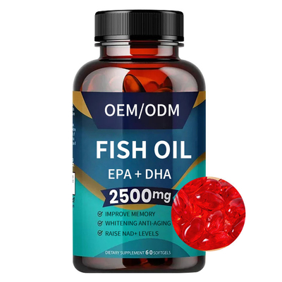 Улучшите рыбий жир OEM omega-3 дополнений Softegels памяти для мозга