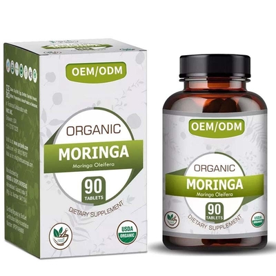 Дополнения планшетов 100% органические Moringa Oleifera улучшают пищеварение