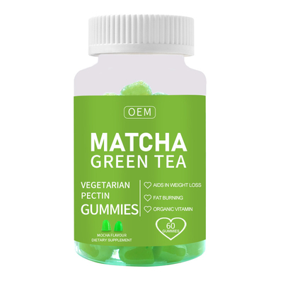 Жирный горящий зеленый чай Matcha уменьшает дополнения Gummies для потери веса