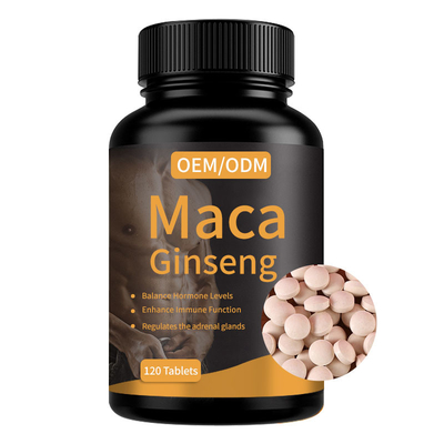 Подгонянные сексуальные травяные планшеты дополнения 120 женьшени Maca