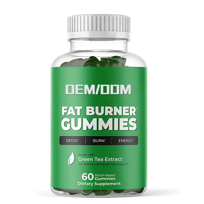 Подгонянные дополнения ракеты -носителя метаболизма зеленого чая Gummies горелки Vegan жирные