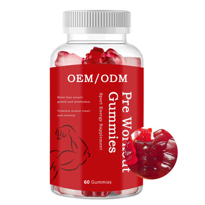 Взрослые BCAA утяжеляют дополнение Gummies разминки капсул увеличения Pre