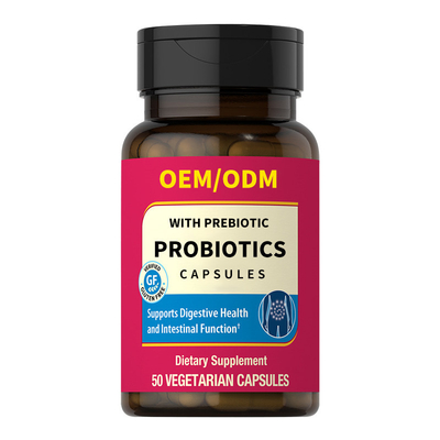 OEM Prebiotic дополнений CFU вегетарианский сырцовый & Probiotic капсулы 100 миллиардов