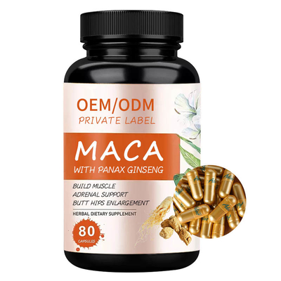 Дополнение капсул Extractum женьшени ODM Maca Panax мужское
