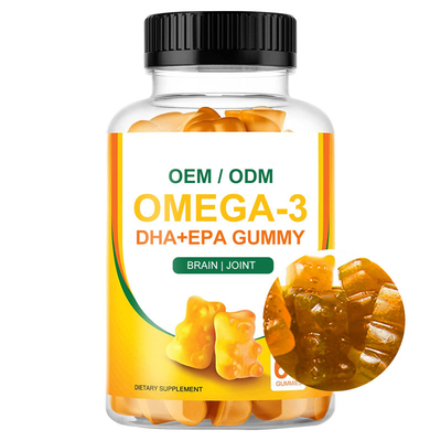 Соединение мозга дополнений Vegan DHA EPA омеги 3 Softgels Gummies защищает