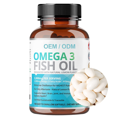 Рыбий жир омега 3 капсулы Softgel DHA EPA для здоровья мозга