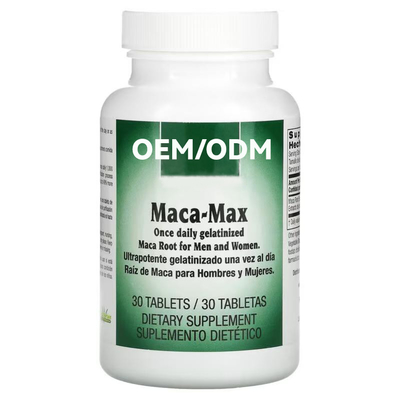 Черные планшеты золота Maca дополнения корня Maca для женщин и людей