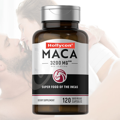 баланс черноты дополнения корня 3200mg Maca красный желтый гормональный улучшает капсулы корня Maca фокуса настроения