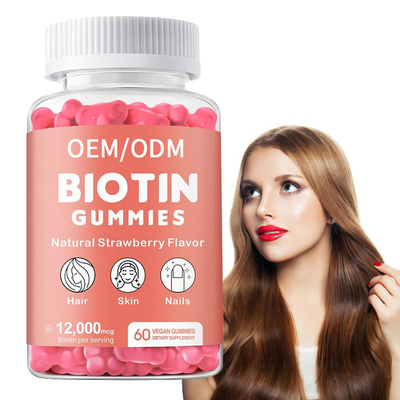 Кожа волос Gummies витамина биотина Skincare метки частного назначения и капсулы Gummies Regrowth ногтей