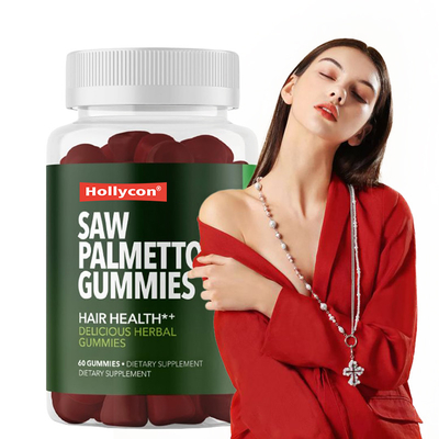 Saw Palmetto Gummies For Scalp Health 75 мг экстракта пальмета для поддержки волос