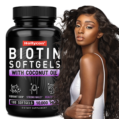 OEM Biotin Softgels для сильных ногтей Biotin с кокосовым маслом для волос Biotin Softgels